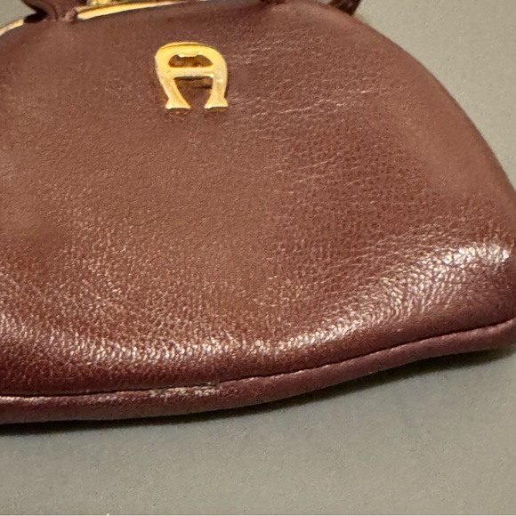 Etienne Aigner Mini Handbag Coin Purse Brown - Picture 4 of 10